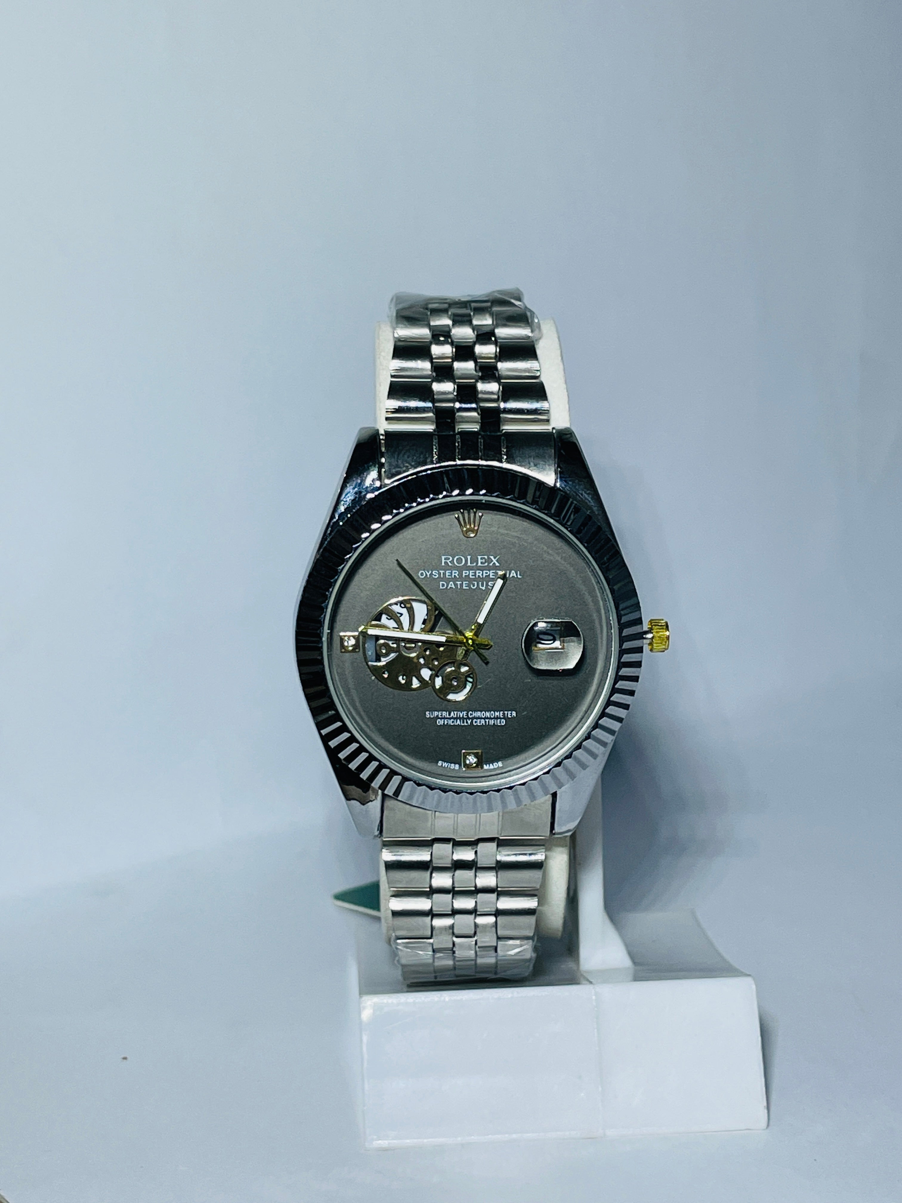 Rolex Watch with Transparent Date machine