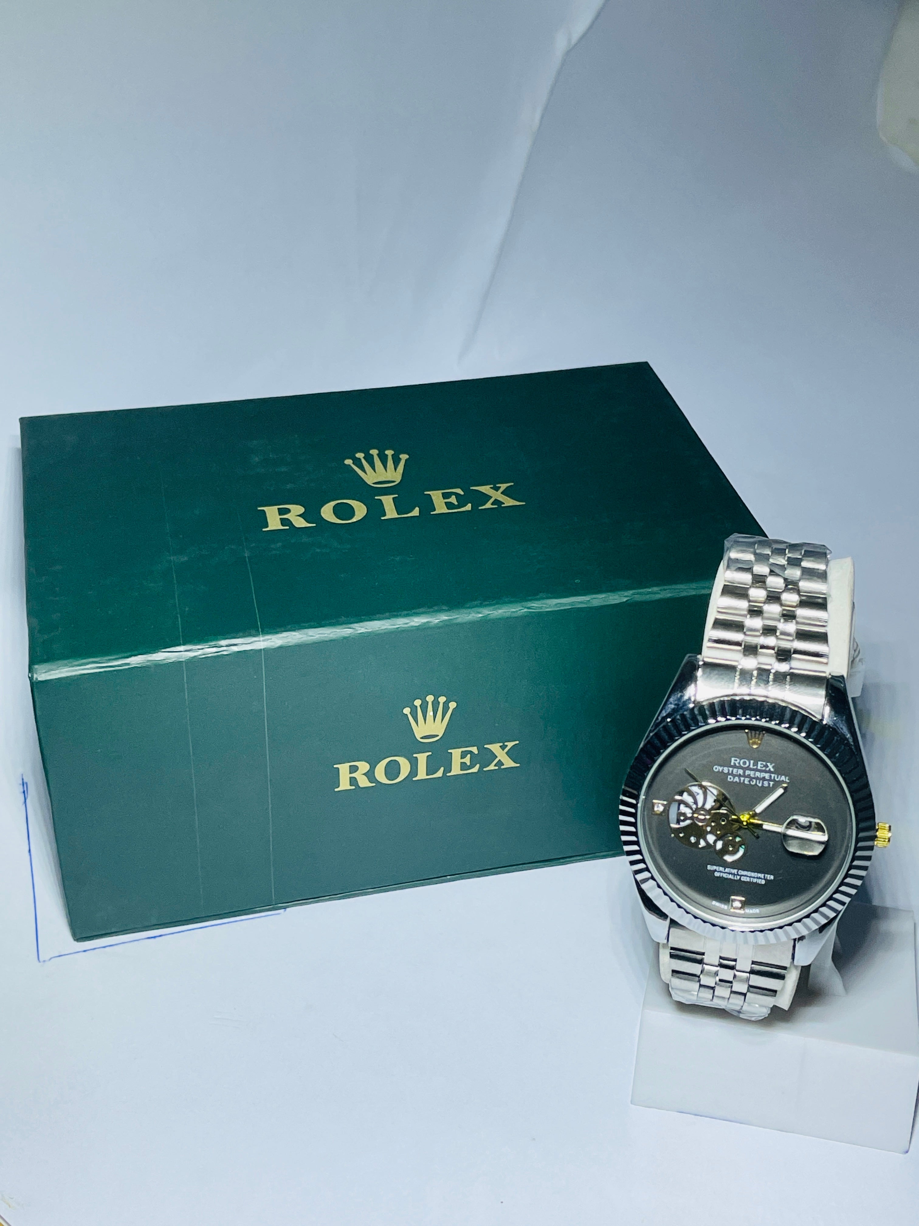 Rolex Watch with Transparent Date machine