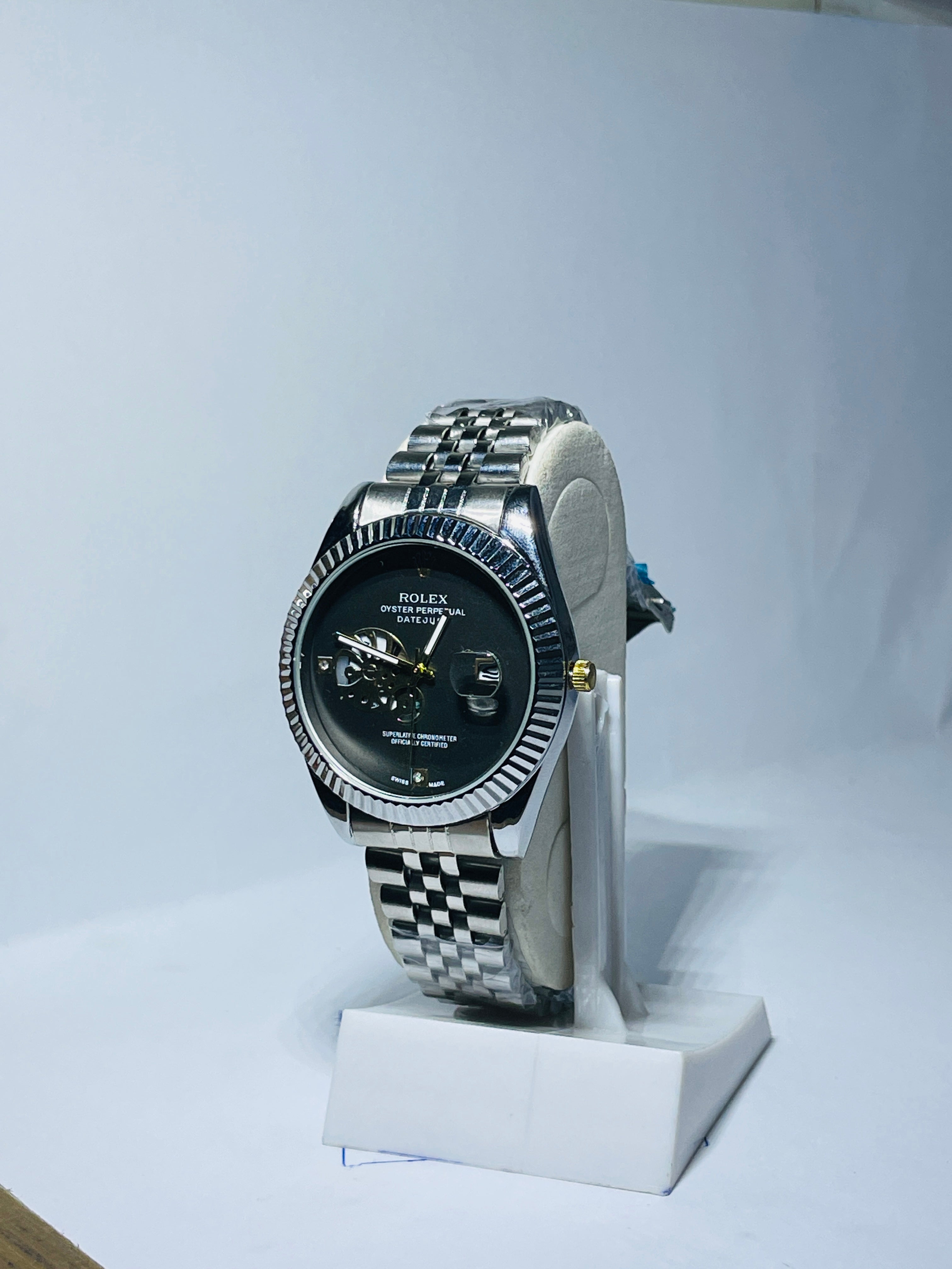 Rolex Watch with Transparent Date machine